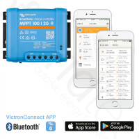 Victron SmartSolar MPPT 100/20 Bluetooth integriert mit 0% Umsatzsteuer nach §12 Abs. 3 UStG