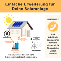 Solarspeicher zum Nachrüsten mit 3,5 kWh ca. 1,7kW Ladeleistung mit integrierter Steuerung