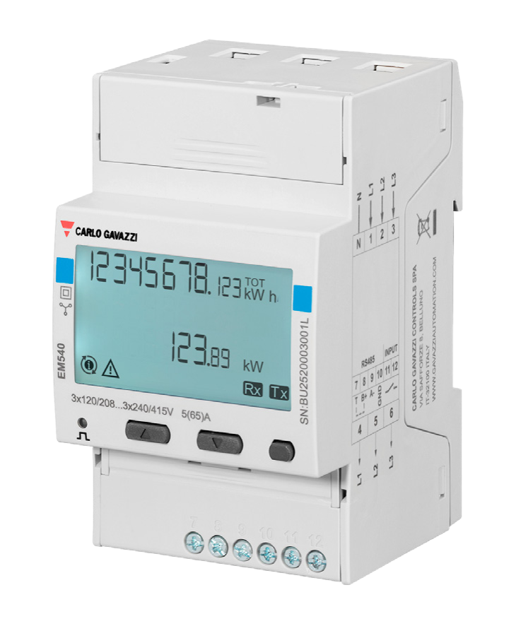 Energy Meter EM540 - 3 phasen - max 65A/Phase saldierend für Victron ESS